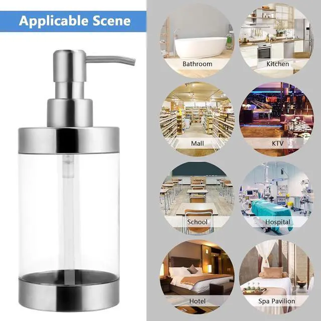 Alt view image 6 of 7 - Dish Soap Dispenser Hand Pump Dispenser 1PCS (10OZ/300ML)