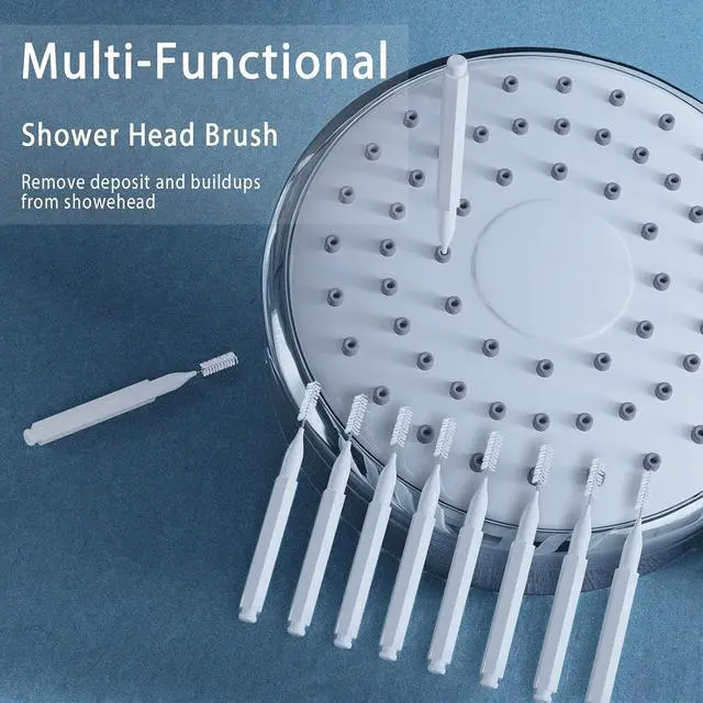 Alt view image 2 of 7 - Lumkew Shower Head Cleaning Brush for Small Hole, White