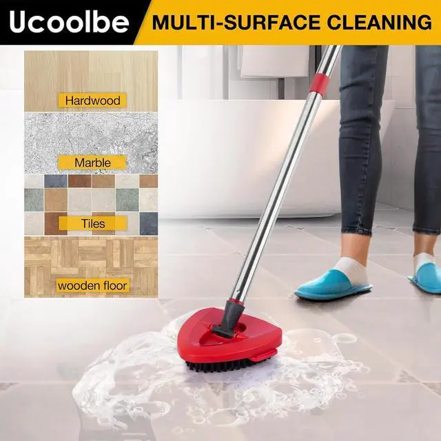 Alt view image 6 of 7 - Scrubber Mop Head for O-Cedar EasyWring 1-Tank Mop Head, 2-Pack Scrub Brush