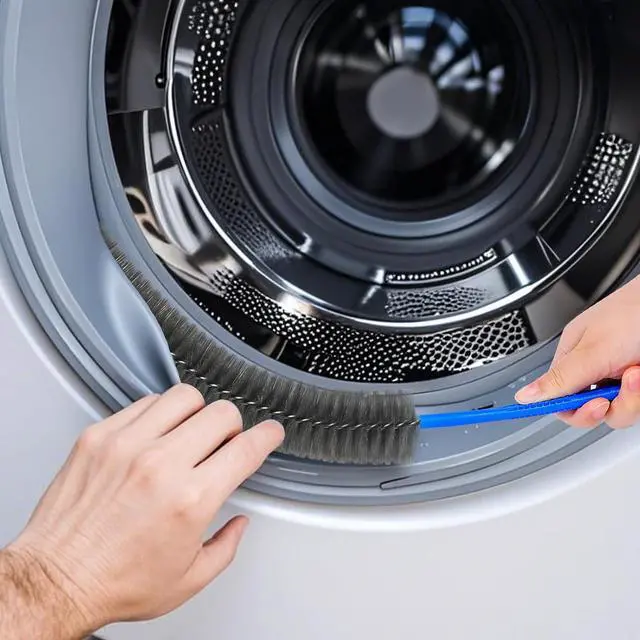 Alt view image 3 of 6 - Refrigerator Coil Cleaning BrushSewer Set Brush Clog Remover,for Toilet, Kitchen Sink, Sewer, Bathroom Bathtub Hair Clogging Cleaning ToolLong Drain Brush