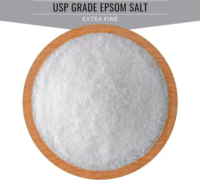 Alt view image 4 of 4 - Magnesium Sulfate (Epsom Salt) USP Grade 100% Pure, Natural & Organic, Multipurpose Bath Soak, Muscle Relaxation & Skin Care Support, 1 LB