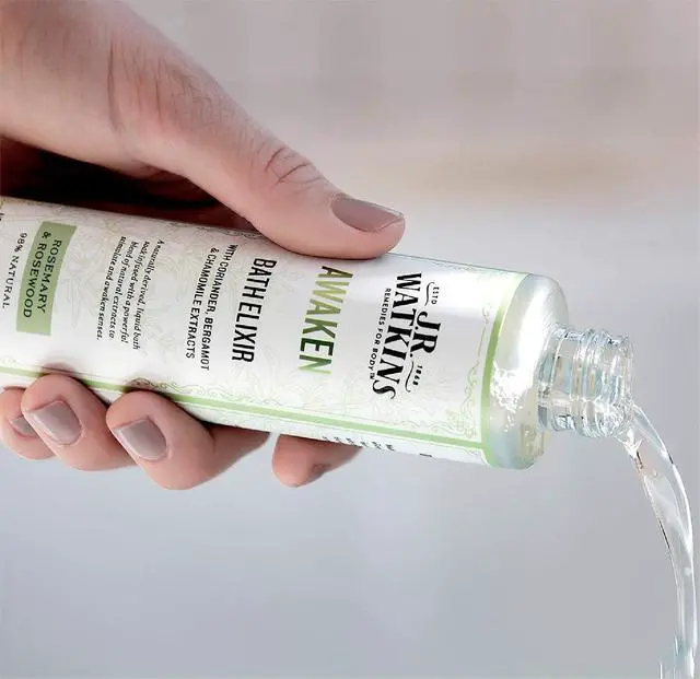 Alt view image 3 of 5 - J.R. Watkins Awaken Bath Elixir, Liquid Bath Soak, Rosemary & Rosewood with Natural Extracts, No Salt, No Residue, 6 oz