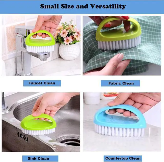 Alt view image 5 of 6 - Scrubbing Brushes for Cleaning Small Scrub Brush with Nylon Stiff Bristles