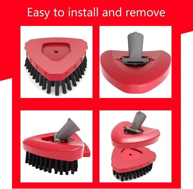 Alt view image 4 of 7 - Spin Mop Replacement Scrub Brush Head & Base for O Cedar RinseClean System