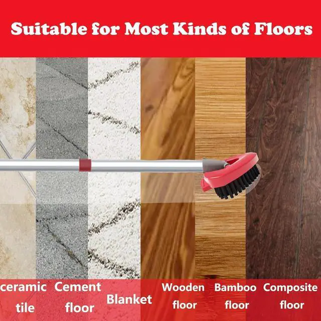 Alt view image 7 of 7 - Spin Mop Replacement Scrub Brush Head & Base for O Cedar RinseClean System