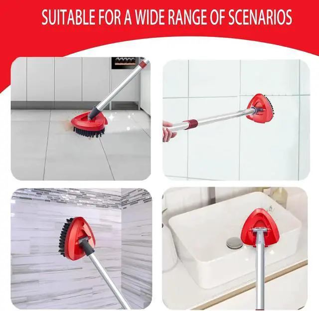 Alt view image 5 of 7 - Spin Mop Replacement Scrub Brush Head & Base for O Cedar RinseClean System