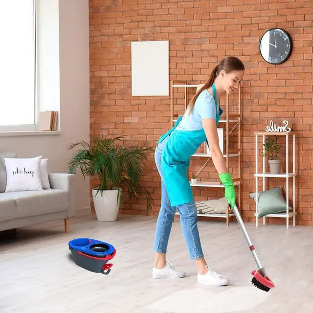 Alt view image 6 of 7 - Spin Mop Replacement Scrub Brush Head & Base for O Cedar RinseClean System
