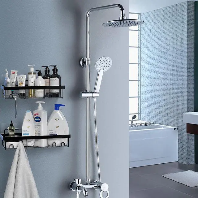 Alt view image 4 of 5 - Moforoco 2 Pack Shower Caddy Adhesive for Replacement, No Drilling Strong Transparent Adhesive for Shower Caddy, Soap Holder, Bathroom Storage Shelves and Kitchen Racks