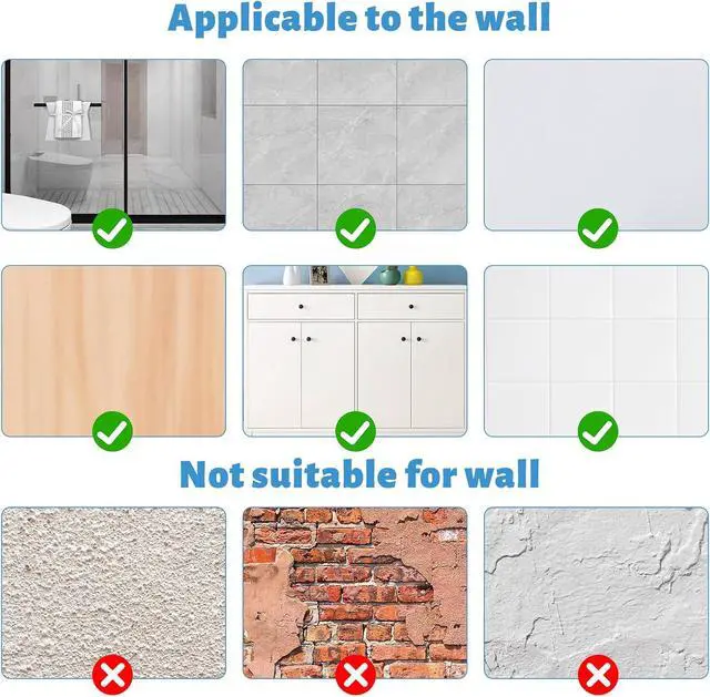Alt view image 6 of 7 - Chris.W 4 Pack Clear Adhesive Suction Sticker for No Drilling Bathroom Shower Shelf Accessories, Super Strong Adhesive Wall Sticker for Shower Caddy and More