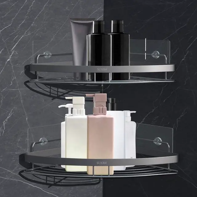 Alt view image 2 of 7 - 2pcs Shower Caddy Adhesive Replacement
