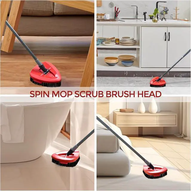 Alt view image 6 of 7 - 2 Pack Replacement Scrub Brush Head Compatible for EasyWring 1-Tank System