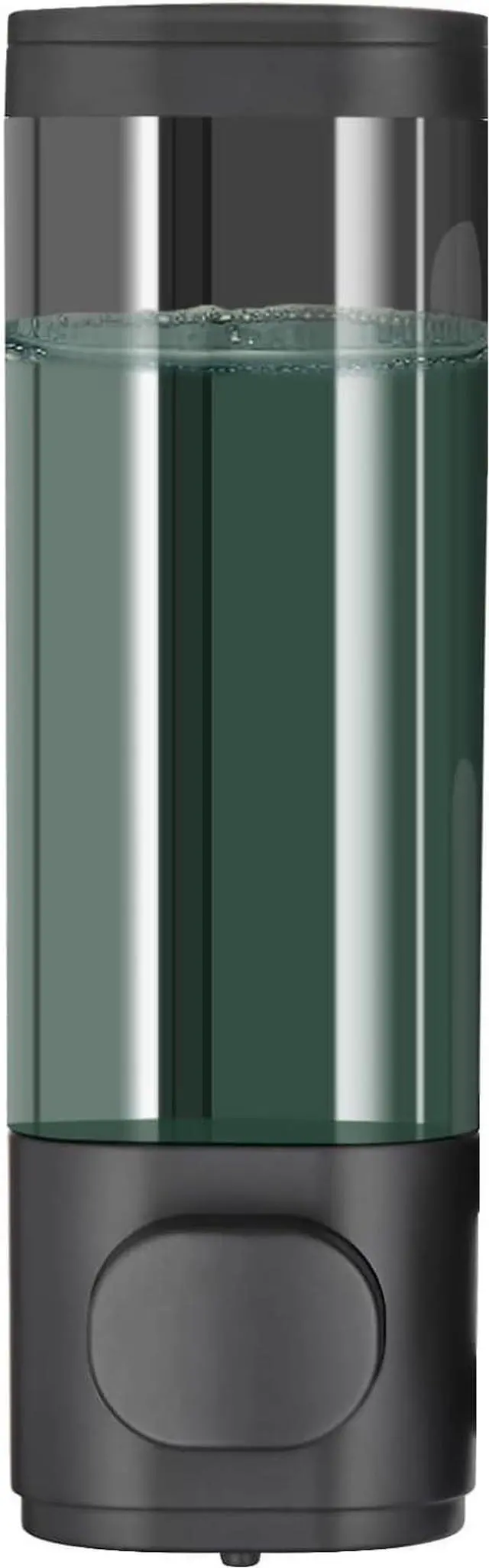 Main image of 10oz/300ml Single Manual Wall Mounted Soap Dispenser, Black