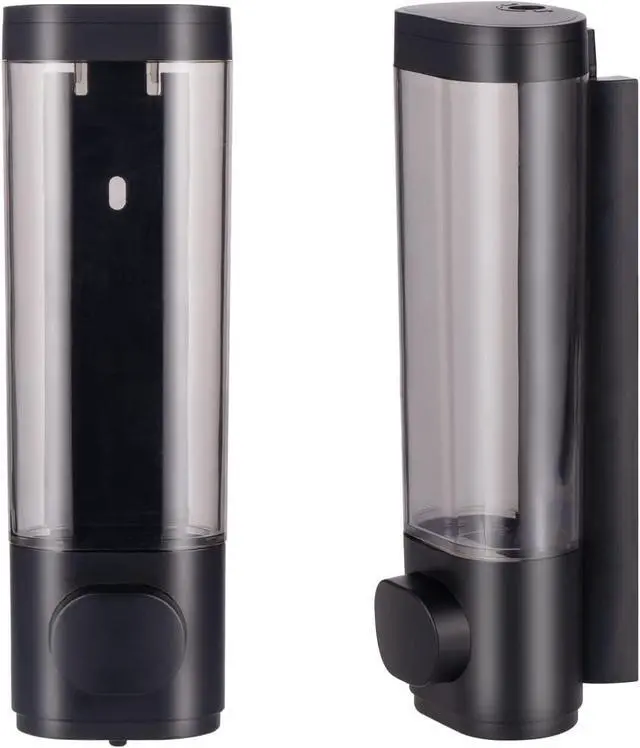 Alt view image 6 of 7 - 10oz/300ml Single Manual Wall Mounted Soap Dispenser, Black