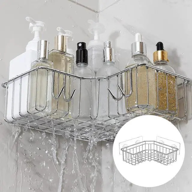 Alt view image 6 of 7 - Shower Caddy Adhesive Hooks Replacement for Bathroom, No Drilling