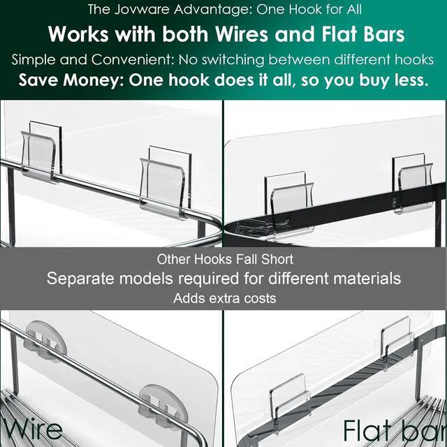 Alt view image 5 of 7 - Shower Caddy Adhesive Replacement, Soap Holder, Sponge Holder and Kitchen Sink Rack (Transparent - 14 Packs)