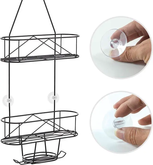 Alt view image 3 of 4 - YeeBeny 6Pcs Shower Caddy Connectors to Smooth Surface Use