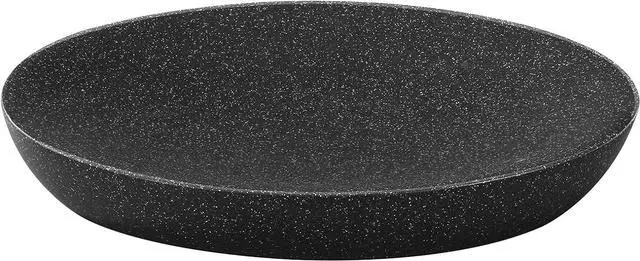 Main image of Luxspire Oval Soap Dish, Resin Drainage Holder for Countertop, Gravel Black