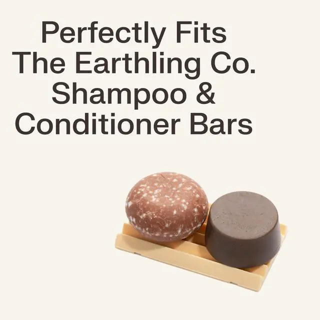 Alt view image 5 of 7 - The Earthling Co. Self Draining Soap Dish Silicone Soap Holder to Prevent Mushy Bars and Extend Bar Life, Shampoo and Conditioner Bar Tray for Bathroom, Shower, Countertops (Small Dish)