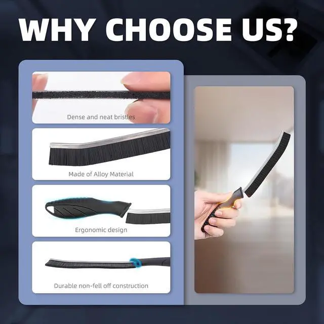 Alt view image 4 of 7 - CLEANGOR Crevice Cleaning Brushes, Cleaner Scrub Brush Tool for Tight Space