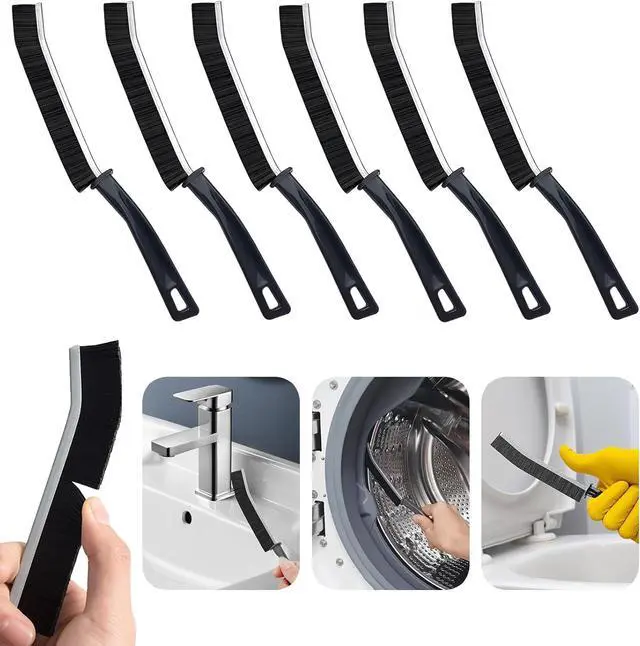 Main image of Crevice Cleaning Brush Magic Brush Tool, Bathroom Tile Groove Gap Radiator Window Sink Alloy Cleaning Scrubbing Brushes with Long Handle, Thin Cleaning Supplies for Home Kitchen Narrow Corners