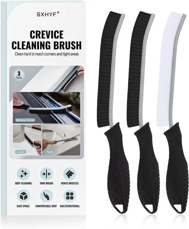 Main image of SXhyf Crevice Cleaning Brush - Grout Scrub Brush, House Cleaning Supplies