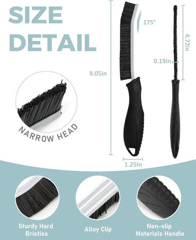 Alt view image 5 of 7 - SXhyf Crevice Cleaning Brush - Grout Scrub Brush, House Cleaning Supplies