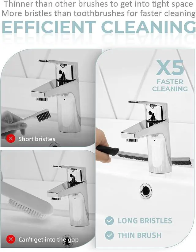 Alt view image 3 of 7 - SXhyf Crevice Cleaning Brush - Grout Scrub Brush, House Cleaning Supplies
