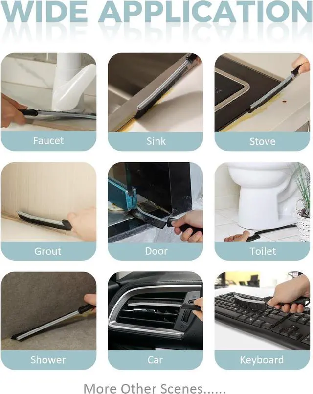 Alt view image 7 of 7 - SXhyf Crevice Cleaning Brush - Grout Scrub Brush, House Cleaning Supplies
