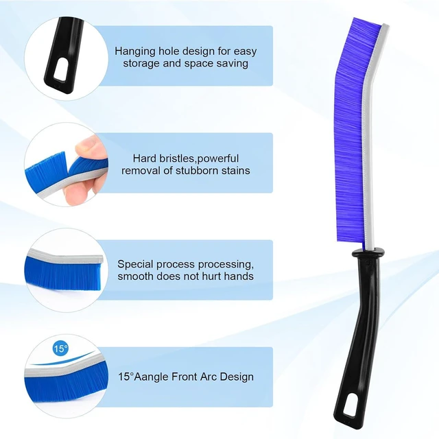 Alt view image 2 of 7 - 13Pcs Crevice Cleaning Brushes, Hard Bristle Deep Cleaning Tools for Gaps