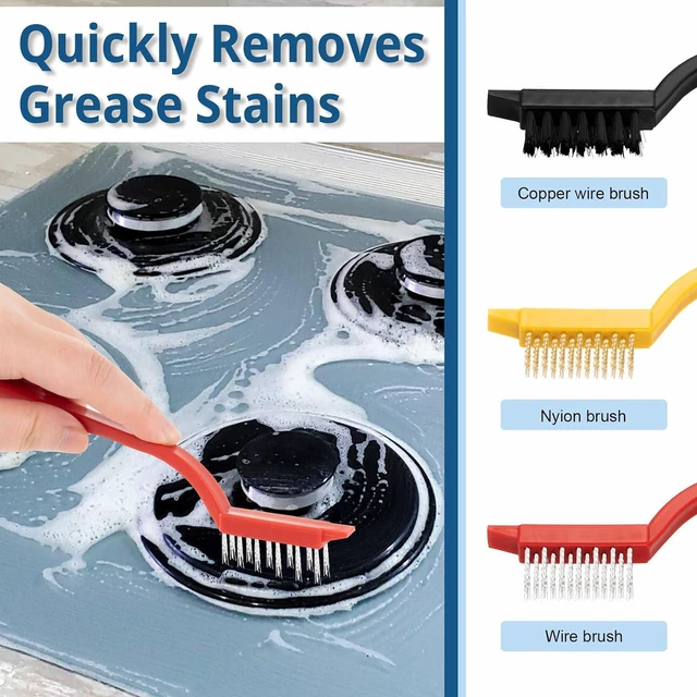 Alt view image 3 of 7 - 13Pcs Crevice Cleaning Brushes, Hard Bristle Deep Cleaning Tools for Gaps
