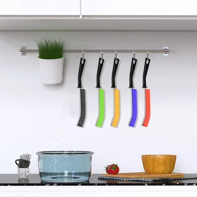 Alt view image 7 of 7 - 13Pcs Crevice Cleaning Brushes, Hard Bristle Deep Cleaning Tools for Gaps