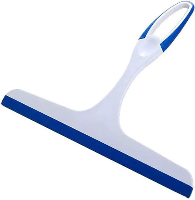 Alt view image 3 of 6 - 2 Pcs Window Squeegees with No-Slip Handle, Glass Wiper for Kitchen Home Car Bathroom Mirror Shower (2*Blue)