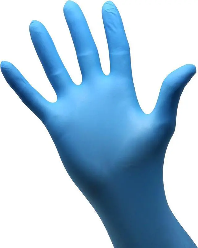Alt view image 2 of 7 - Safeguard Nitrile Disposable Gloves, Powder Free, Food Grade Gloves, (SYNCHKG082507), Box, Large (100 Count)