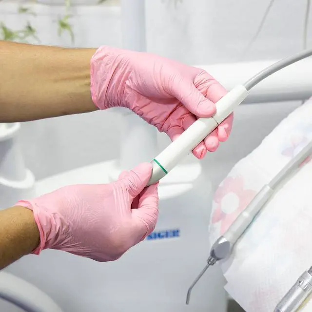 Alt view image 5 of 7 - GUSTO Disposable Pink Nitrile Gloves
