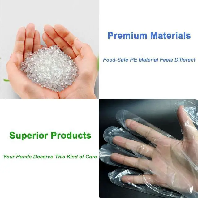 Alt view image 4 of 7 - 50 Pcs Disposable Long Gloves Full Arm Shoulder Length 35.5 Inch Plastic Dressing Gutting Gloves for Field Dressing House Cleaning Gardening (Come with 20 Free Rubber Bands)