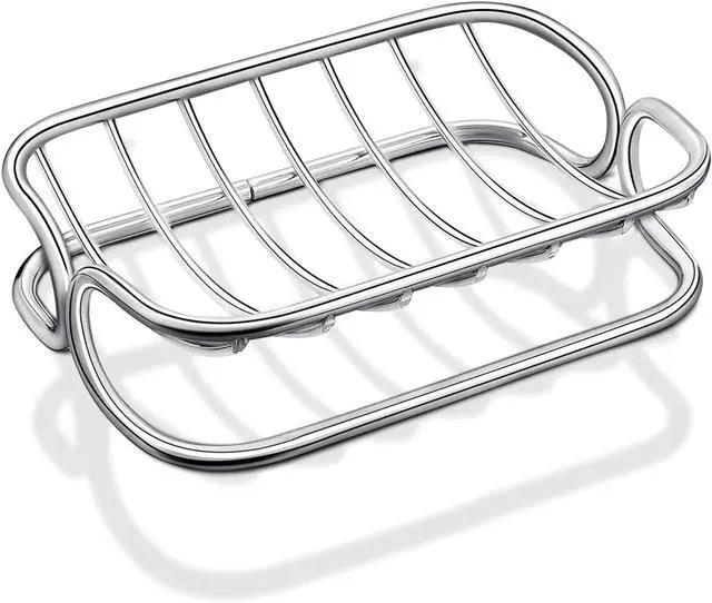 Main image of Patelai Soap Dish Stainless Steel Bathroom Bar Soap Holder for Shower Rust Proof Metal Self Draining Sponge Shelf Tray for Kitchen Sink(Classic Style)