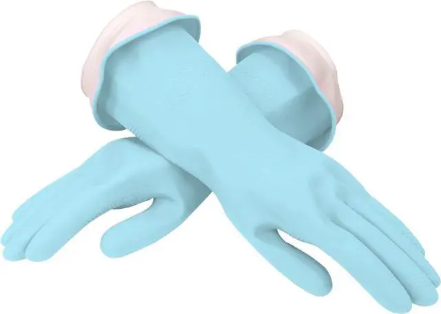 Main image of Casabella Aqua Waterblock Premium Gloves Blue, Medium (Pack of 1)