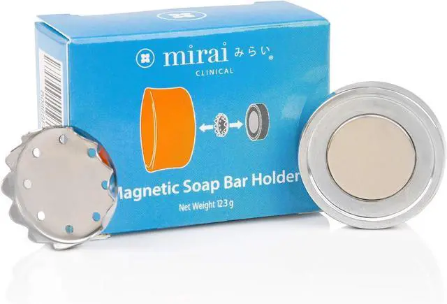 Main image of Mirai Clinical Magnetic Soap Holder, Stainless Steel, Wall Mount Soap Tray