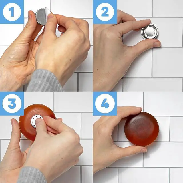 Alt view image 3 of 7 - Mirai Clinical Magnetic Soap Holder, Stainless Steel, Wall Mount Soap Tray