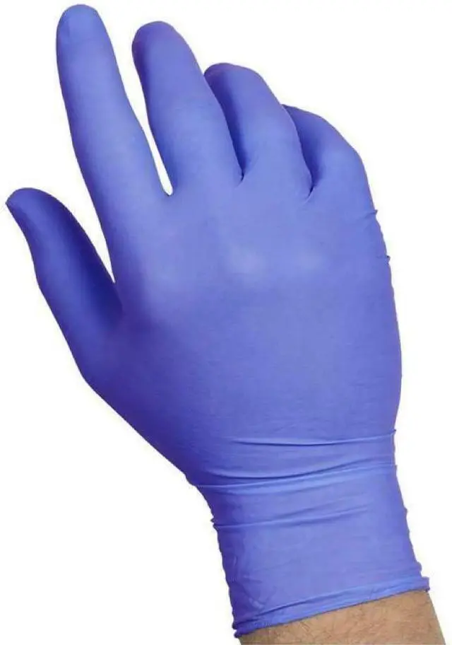 Alt view image 3 of 3 - SYSCO HIGH Performance Nitrile Gloves Large Powder Free, Blue, Clear, 100 Count
