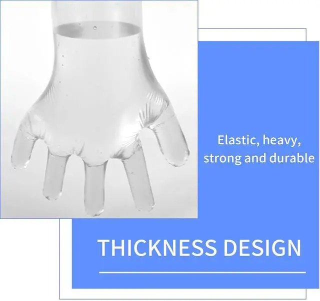 Alt view image 7 of 7 - Anxingo 50Pcs Disposable Plastic Veterinary Insemination Rectal Long Arm Gloves for Field Dressing Gutting 35 inch Length