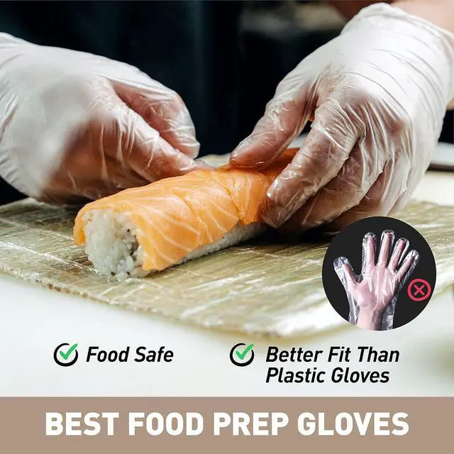 Alt view image 3 of 6 - OKIAAS Clear Vinyl Disposable Gloves, Latex-Free, Powder-Free