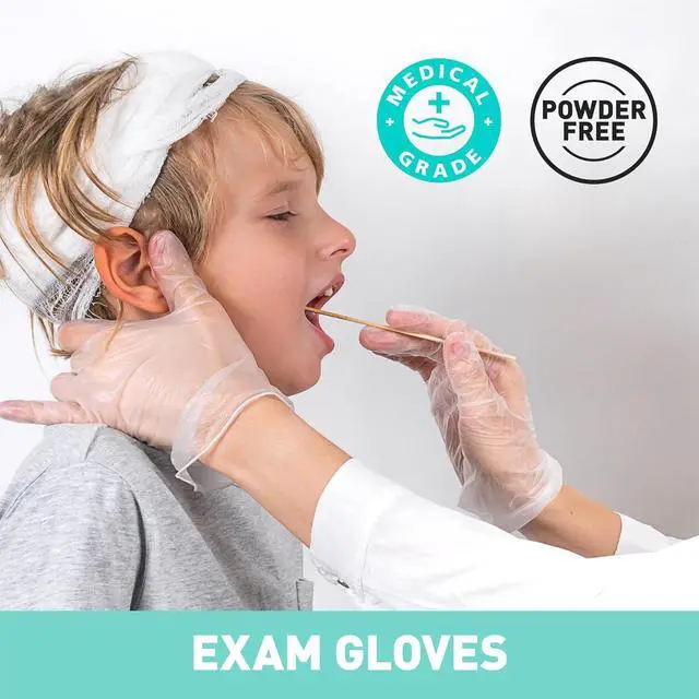 Alt view image 4 of 6 - OKIAAS Clear Vinyl Disposable Gloves, Latex-Free, Powder-Free
