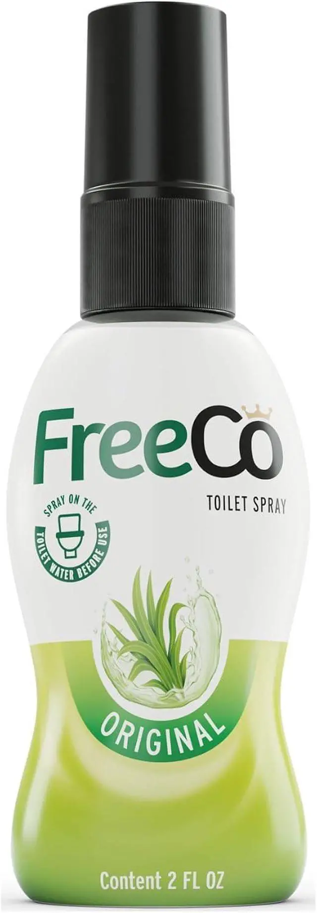 Main image of Freeco Before-you-go Toilet Spray | Stops odor Before it Begins with Essential Oils | Ideal for Home, Office, Public Spaces & Travel | 2 fl oz (1 Bottle), Original Citrus Scent