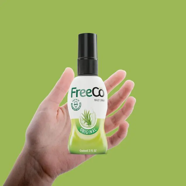 Alt view image 2 of 7 - Freeco Before-you-go Toilet Spray | Stops odor Before it Begins with Essential Oils | Ideal for Home, Office, Public Spaces & Travel | 2 fl oz (1 Bottle), Original Citrus Scent