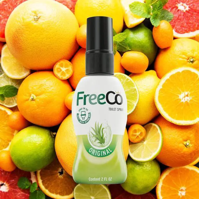Alt view image 3 of 7 - Freeco Before-you-go Toilet Spray | Stops odor Before it Begins with Essential Oils | Ideal for Home, Office, Public Spaces & Travel | 2 fl oz (1 Bottle), Original Citrus Scent