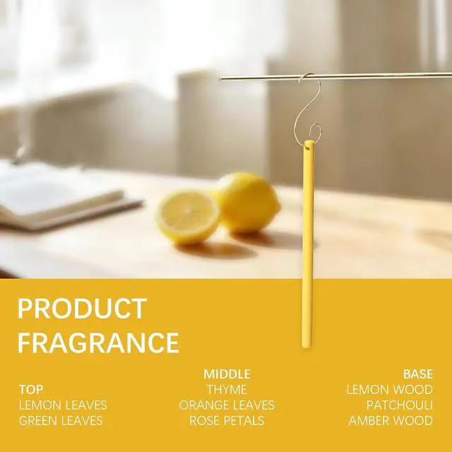 Alt view image 5 of 7 - Non-Toxic Hanging Air Freshener, Natural Air Freshener Lasting Over 30 Days, 5 Pcs 5Per Pack for Car, Home, Office, and Mom. (Lemon Leaf and Thyme)
