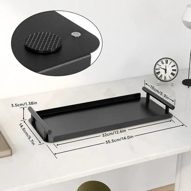 Alt view image 5 of 6 - FEILERN Toilet Paper Basket, Toilet Tank Tray with Handle for Organizing