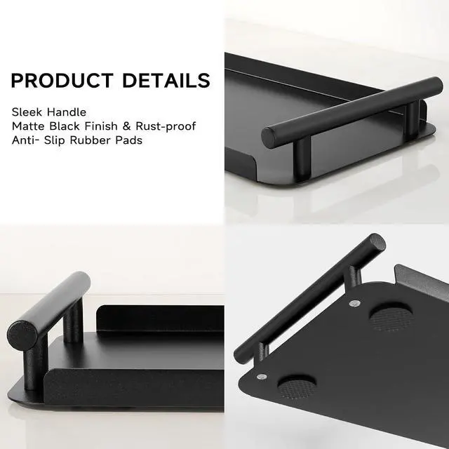 Alt view image 6 of 6 - FEILERN Toilet Paper Basket, Toilet Tank Tray with Handle for Organizing