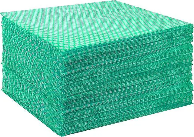 Main image of Disposable Dish Cloths Heavy Duty Disposable Cleaning Cloths for Kitchen Multi-Purpose Green Dish Rags 50 Count/Pack